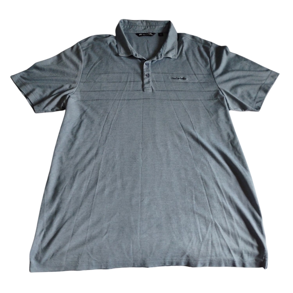 Travis Mathew XXL Pima Cotton Blend Blue Short Sleeve Polo Shirt